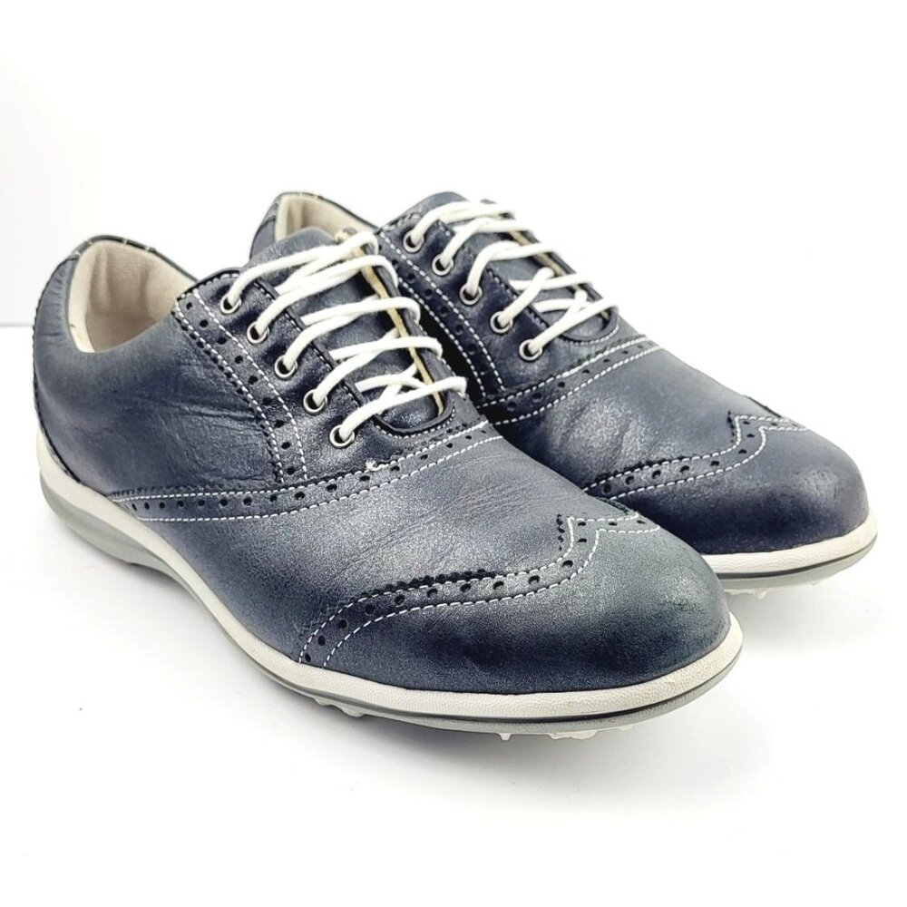 FootJoy LoPro Casual Navy Golf Shoes - Size 7